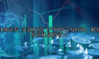 实盘配资门户网的交易时间：解锁投资机遇的窗口